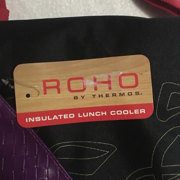 NWT ROHO Thermos lunch bag purple and black - Picture 2 of 9